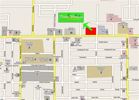 General Santos City Post Office Map .